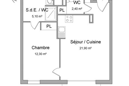 appartement 2 pièces à louer VILLENEUVE D ASCQ 59650 41.7 m²