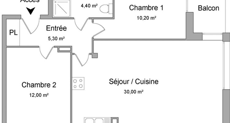 Vue n°1 Appartement 3 pièces T3 F3 à louer - Toulouse (31200)