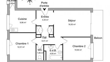 appartement 3 pièces à louer COLMAR 68000 67.65 m²