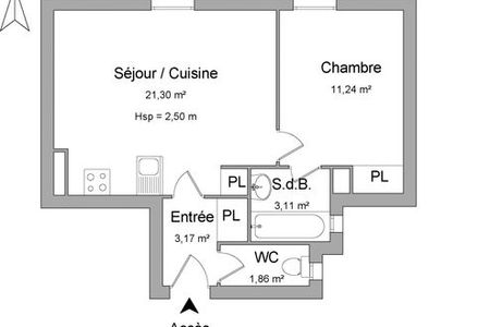 Vue n°2 Appartement 2 pièces T2 F2 à louer - Avignon (84000)