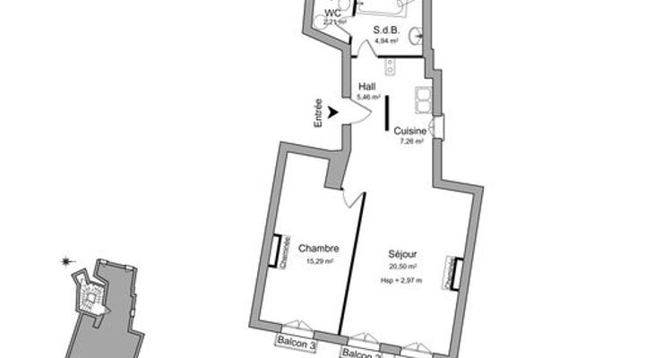 appartement 2 pièces à louer BORDEAUX 33000 55.66 m²