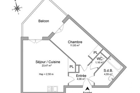 appartement 2 pièces à louer SETE 34200 44.4 m²