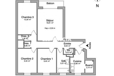 appartement 4 pièces à louer CHATENAY MALABRY 92290 72.4 m²
