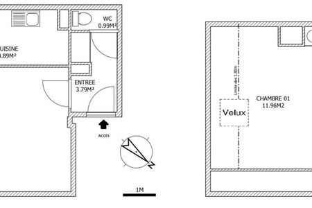 appartement 2 pièces à louer LILLE 59800 56.2 m²
