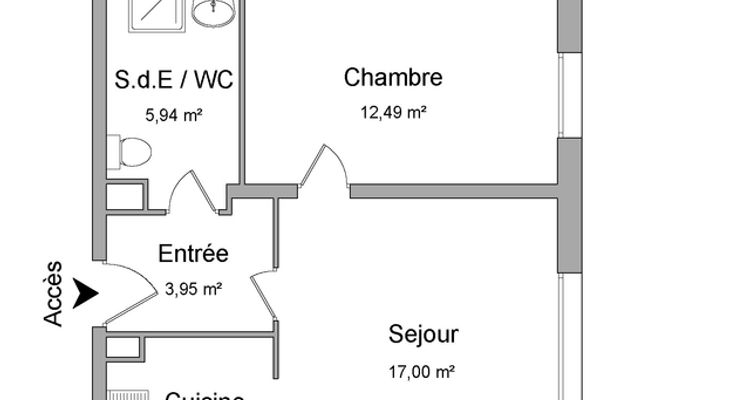 appartement 2 pièces à louer LIEUSAINT 77127 44.8 m²