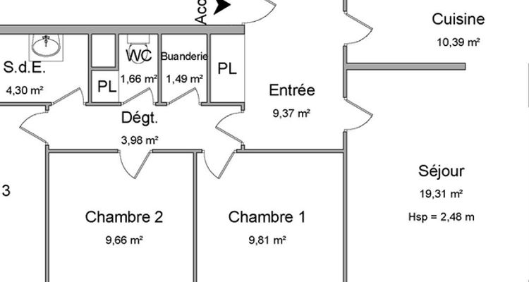 appartement 5 pièces à louer VOIRON 38500 84.3 m²