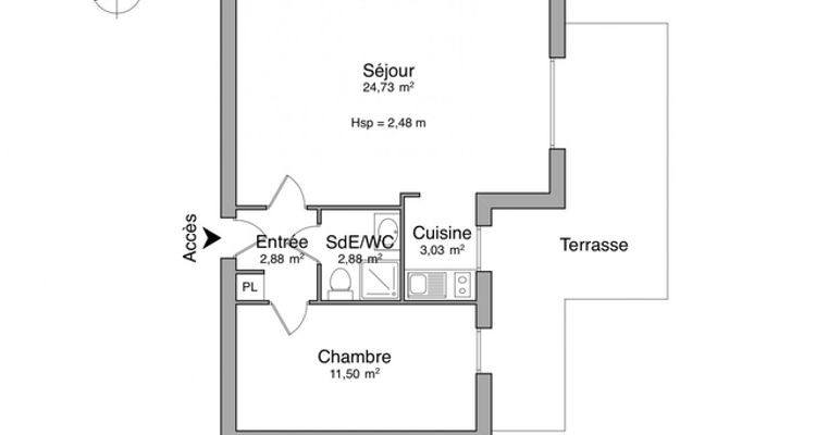 appartement 2 pièces à louer SCHILTIGHEIM 67300 45 m²