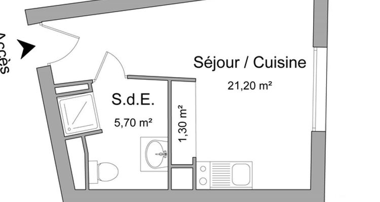 appartement 1 pièce à louer RENNES 35000 28.1 m²