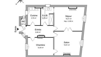 appartement 3 pièces à louer ASNIERES-SUR-SEINE 92600 68.41 m²