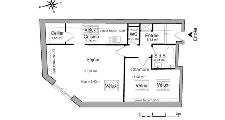 appartement 2 pièces à louer ARRAS 62000 50 m²