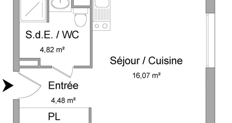 appartement 1 pièce à louer SCHILTIGHEIM 67300 25.4 m²