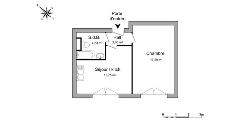 appartement 1 pièce à louer STRASBOURG 67000 37.4 m²