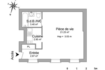 appartement 1 pièce à louer BORDEAUX 33000