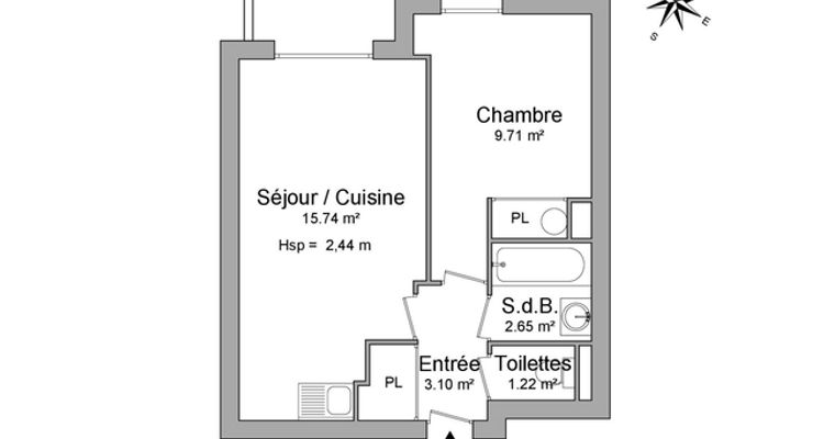 appartement 2 pièces à louer BERGERAC 24100 32.4 m²