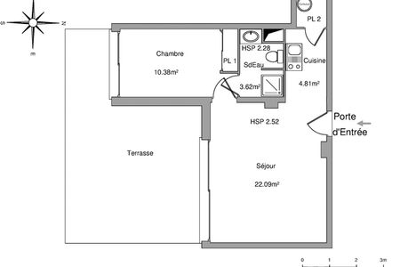 appartement 2 pièces à louer TOURS 37000 40.9 m²