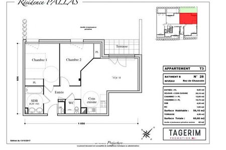 appartement 3 pièces à louer MELUN 77000 56.1 m²