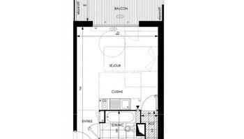 appartement 1 pièce à vendre TOULOUSE 31400 31.93 m²