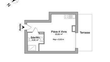 appartement 1 pièce à louer BRUMATH 67170 27.7 m²