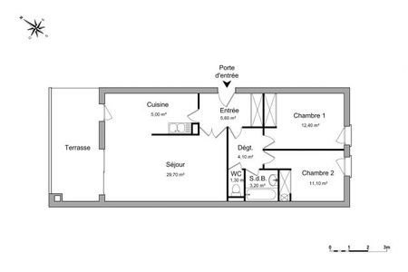 Vue n°3 Appartement 3 pièces à louer - MARSEILLE 8ème (13008) - 72.4 m²