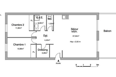 appartement 3 pièces à louer BOURG LES VALENCE 26500 72.5 m²