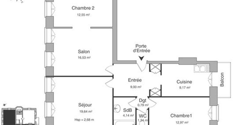 appartement 4 pièces à louer STRASBOURG 67000 86.13 m²