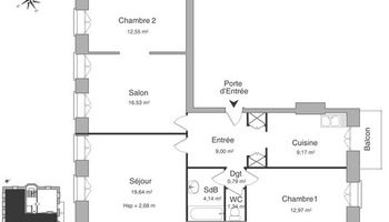 appartement 4 pièces à louer STRASBOURG 67000 86.13 m²