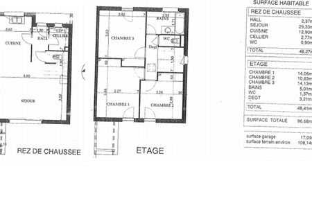 maison 4 pièces à louer SERGY 01630 96.7 m²