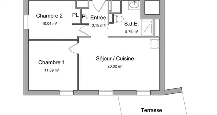 appartement 3 pièces à louer TOULOUSE 31300 50.6 m²