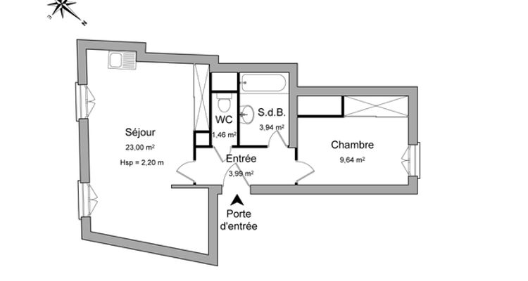 appartement 2 pièces à louer NANCY 54000 42 m²