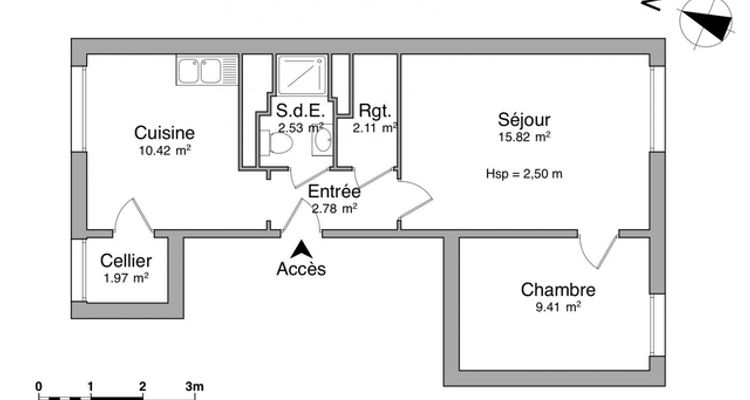 appartement 2 pièces à louer SAINT-ETIENNE 42100 45 m²