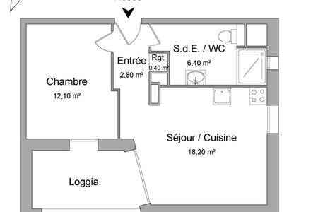 appartement 2 pièces à louer STRASBOURG 67000 39.8 m²