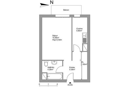 Appartement a louer chaville - 1 pièce(s) - 33.32 m2 - Surfyn
