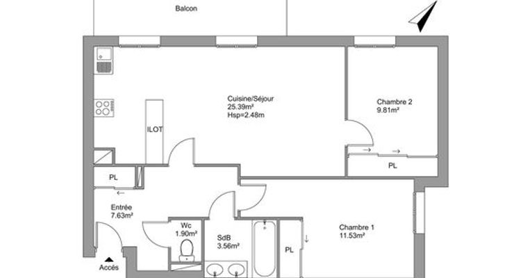 appartement 3 pièces à louer CHALEZEULE 25220 59.3 m²