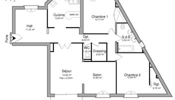 appartement 4 pièces à louer SORBIERS 42290 98.4 m²