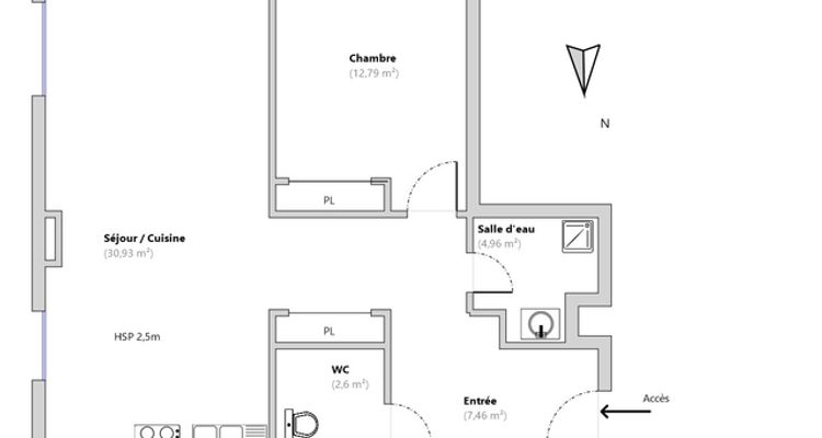 Vue n°1 Appartement 2 pièces T2 F2 à louer - Mainvilliers (28300)