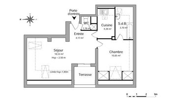 appartement 2 pièces à louer COURBEVOIE 92400 43.31 m²