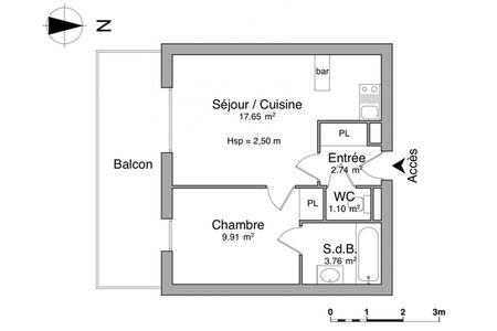 Vue n°3 Appartement 2 pièces T2 F2 à louer - Chalezeule (25220)