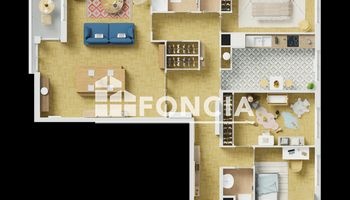 appartement 5 pièces à vendre LYON 3ᵉ 69003 98.84 m²