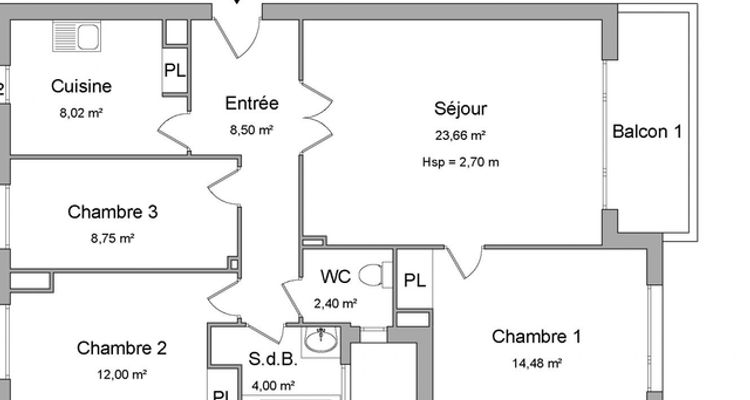 Vue n°1 Appartement 4 pièces T4 F4 à louer - Toulouse (31400)