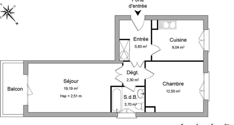 appartement 2 pièces à louer DOUVAINE 74140 52.4 m²