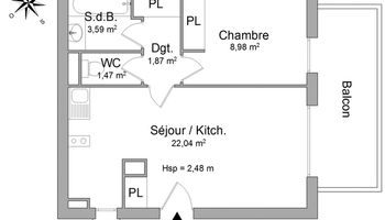 appartement 2 pièces à louer TONNAY CHARENTE 17430 38 m²