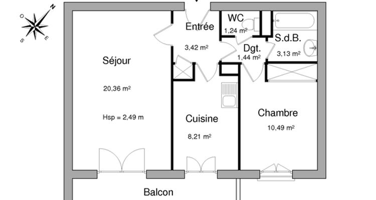 appartement 2 pièces à louer AMBILLY 74100 48.3 m²
