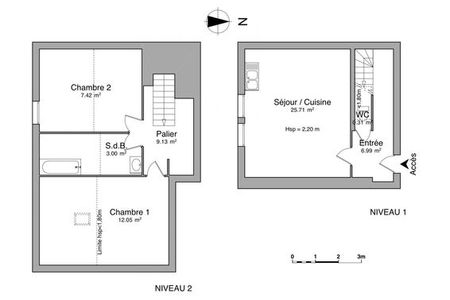Vue n°3 Appartement 3 pièces à louer - CLOUANGE (57185) - 64.61 m²