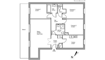 appartement 4 pièces à louer COLOMBES 92700 80.6 m²