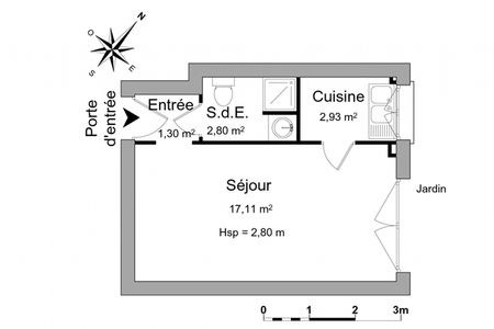 appartement 1 pièce à louer BOIS COLOMBES 92270 24.1 m²