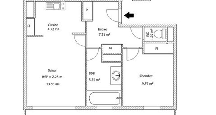 appartement 2 pièces à louer LILLE 59000 41.75 m²