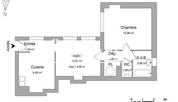 appartement 2 pièces à vendre VERSAILLES 78000 48.11 m²
