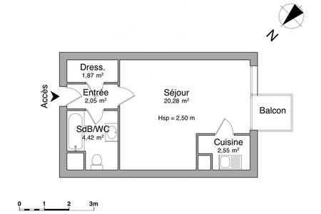 appartement 1 pièce à louer TOURS 37000 31.2 m²
