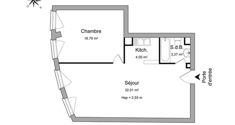 appartement 2 pièces à louer CHARLEVILLE-MEZIERES 08000 56.2 m²