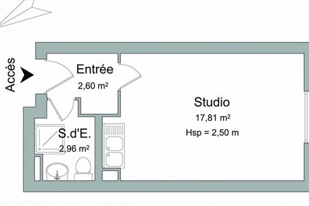 Vue n°2 Studio T1 F1 à louer - Besancon (25000)